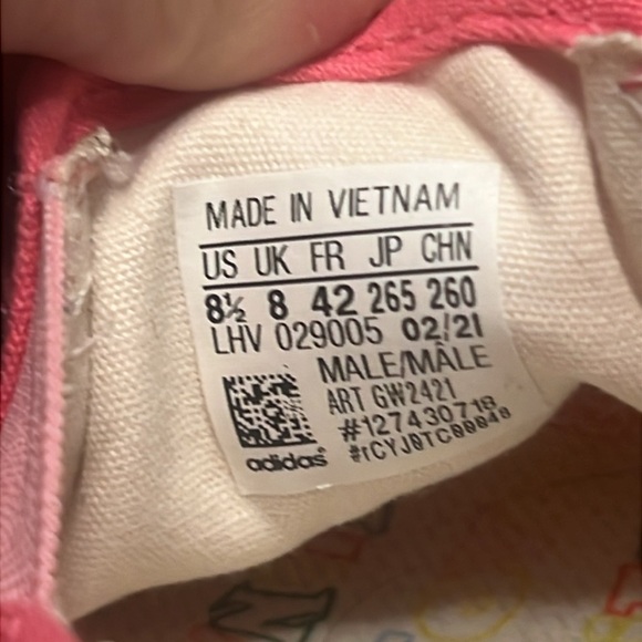 NWOT Adidas Nizza “Love Unites” Slip On Low Loafers Pride Pack Colourful sz 8.5 - Picture 11 of 11